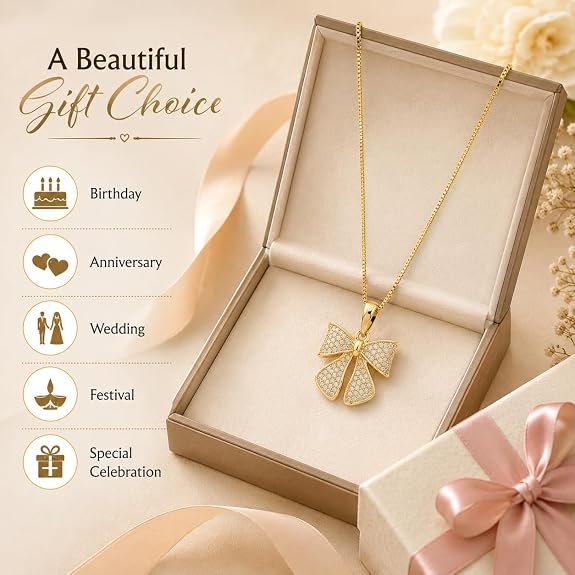 Charming Bow Necklace