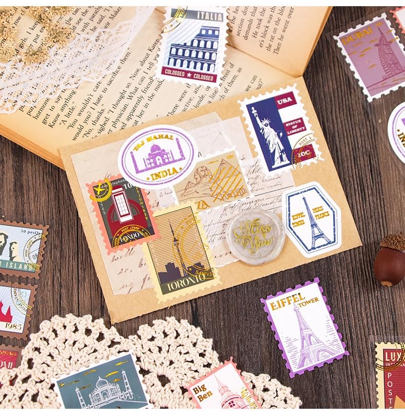Stamp Style Ticket & Stickers
