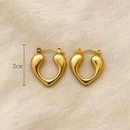 Heart Hoop Earrings