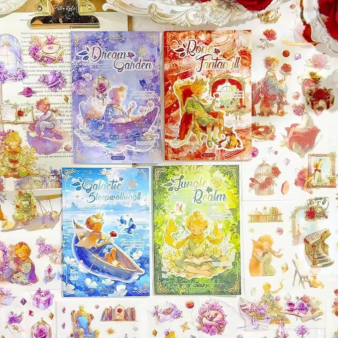 Aesthetic Little Prince Sticker Book Set