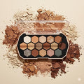 Color Stroke Hexagonal Eyeshadow Pallete