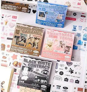 Kawaii Vintage Theme Sticker Book