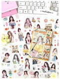 Aesthetic Outfit & Character Stickers (20pcs)