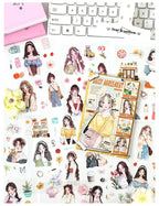 Aesthetic Outfit & Character Stickers (20pcs)