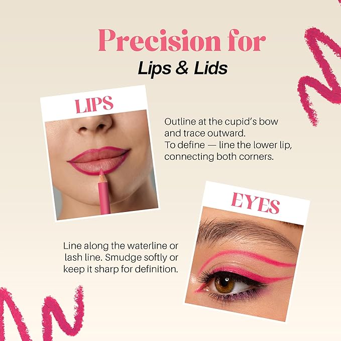 Maliao Lip and Eye Liner (Set Of 12)