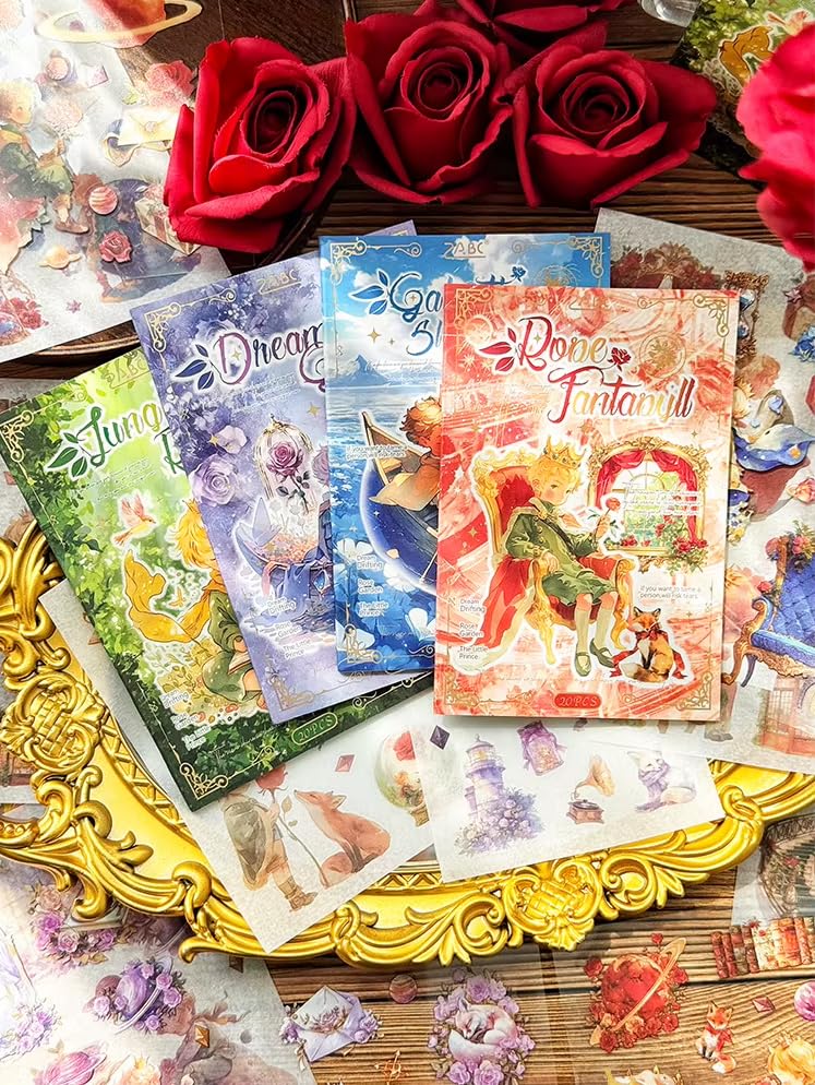Aesthetic Little Prince Sticker Book Set