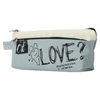 Love-Printed Zipper Pencil Pouch