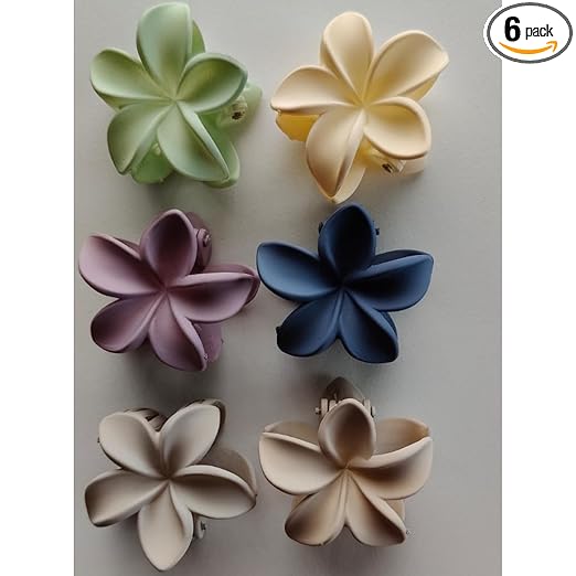 Mini Flower Claw Clip ( Set Of 6 )