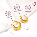 Circle Shaped Hoop Earrings