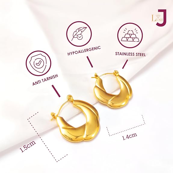 Circle Shaped Hoop Earrings