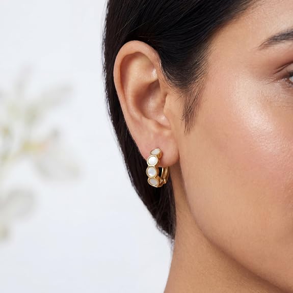 Beautiful White Stone Earrings