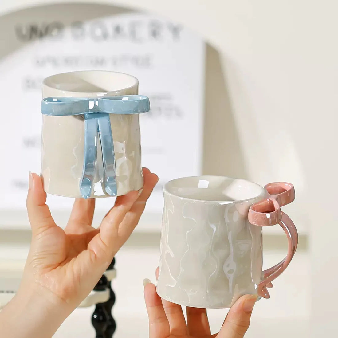 Kawaii Bow Ceramic Mug