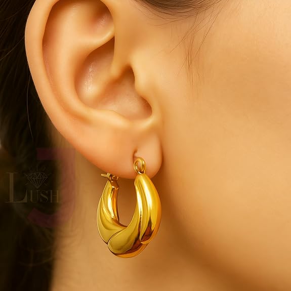 Circle Shaped Hoop Earrings