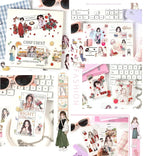 Aesthetic Outfit & Character Stickers (20pcs)