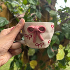 3D Red Bow Mug