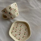 Cherry Mug And Plate