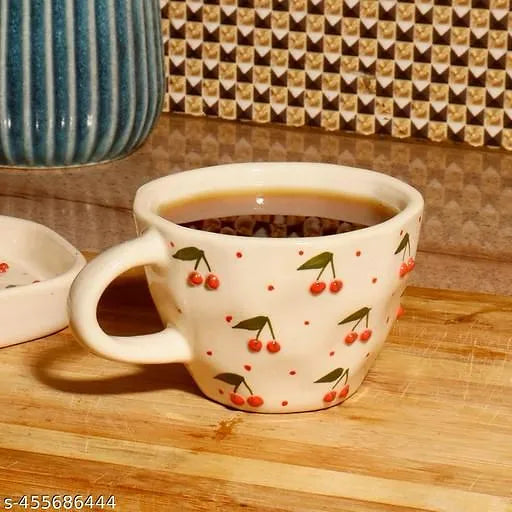 Cherry Mug And Plate