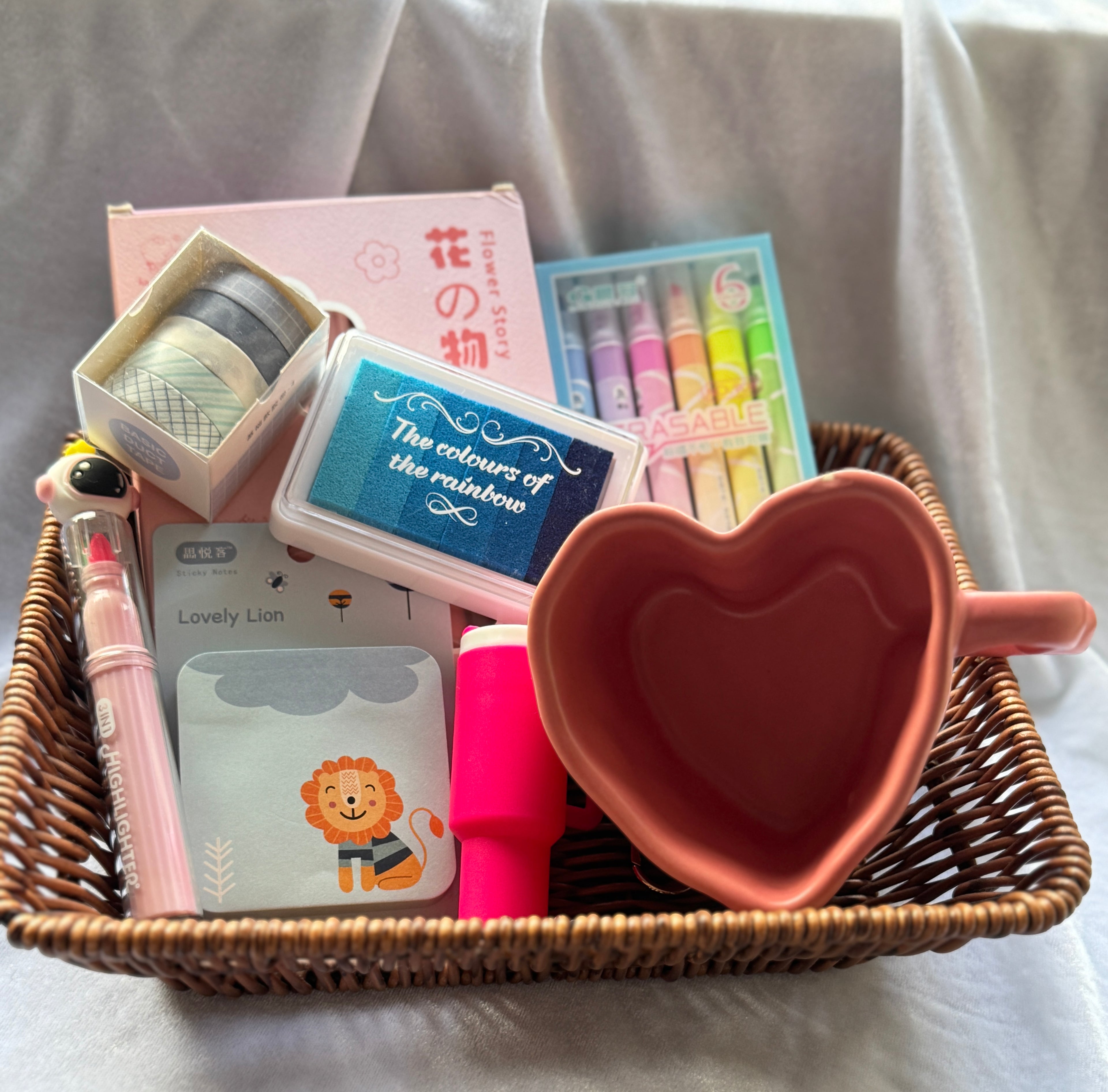 Pink + Blue Hamper (With Transparent Box)
