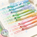 Dual Tip Glitter Highlighter (Set Of 6)