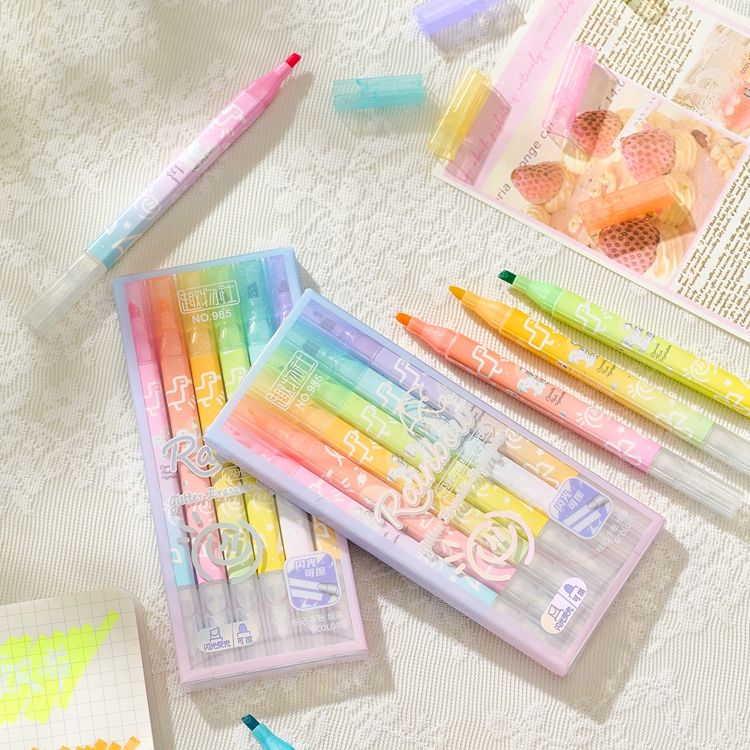 Rainbow Erasable Highlighter (Set Of 6)