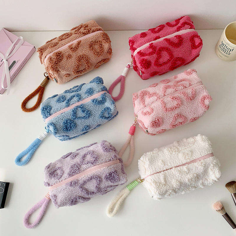 Heart Shaped Cosmetic Pouch