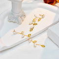 White Leaf Earring