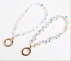 Beaded Crystal Phone Charm