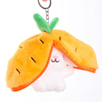 Cute Hiding Rabbit Keychain