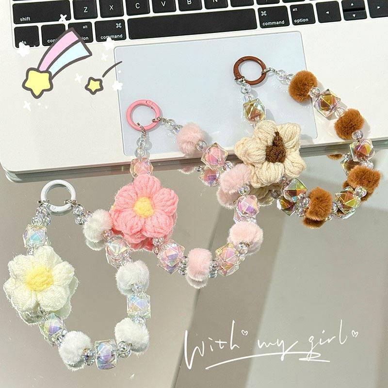 Crochet Flower Phone Charm