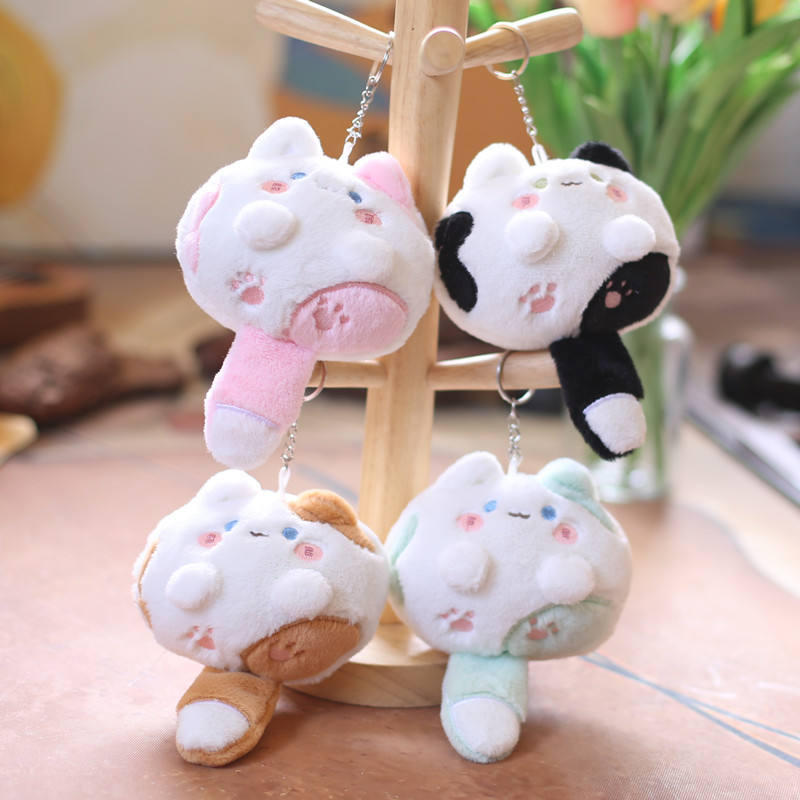 Bibi Meow Cat Series Plush  Keychain