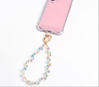 Beaded Crystal Phone Charm