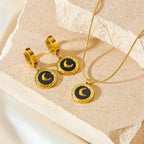 Aesthetic Moon Necklace Set