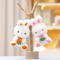 Cute Bunny With Veggie Plushie Keychain