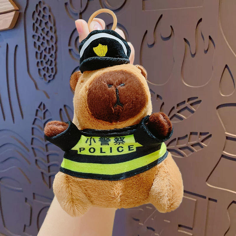 Capybara Plush Keychain