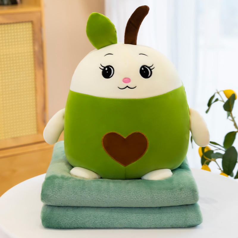 Cute Fruit Plushies With Blanket
