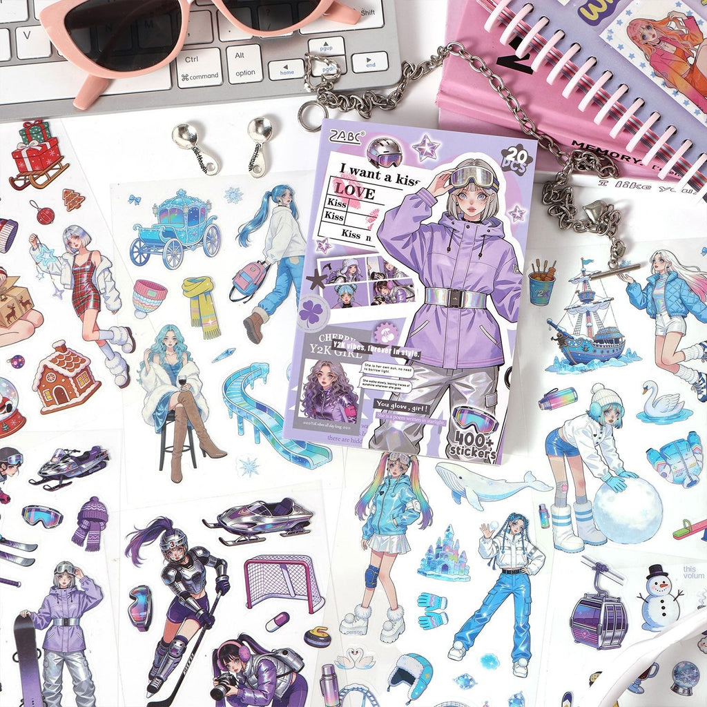 20 Pcs Cute Stickers Book