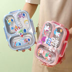 Stainless Steel Lunch Box With 2 Compartment