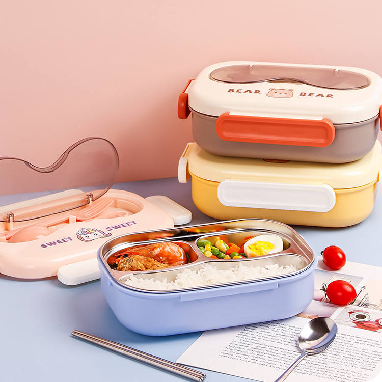 Bento Box 3 Compartments Lunch Box