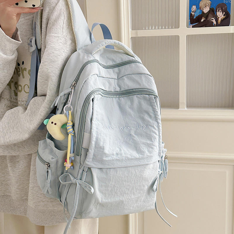 Korean Backpack With A Charm
