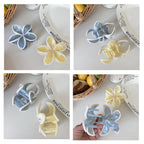 Korean flower claw clips