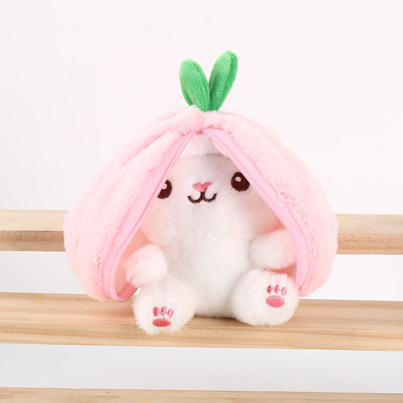 Cute Hiding Rabbit Keychain