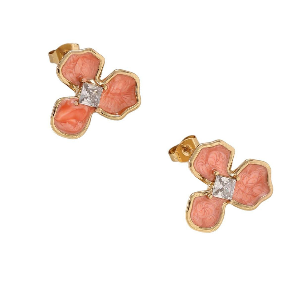 Flower & Pearl Designed Earring