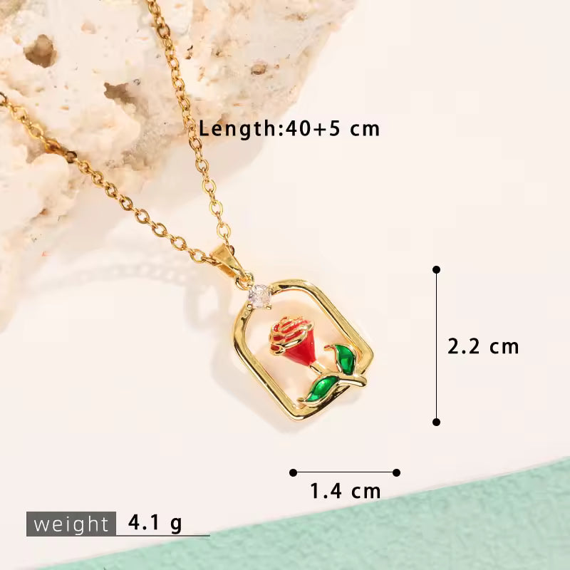 Cute Tulip Necklace