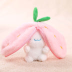 Cute Hiding Rabbit Keychain