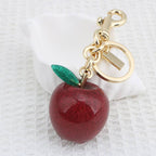 Crystal Cherry&Apple Keychains