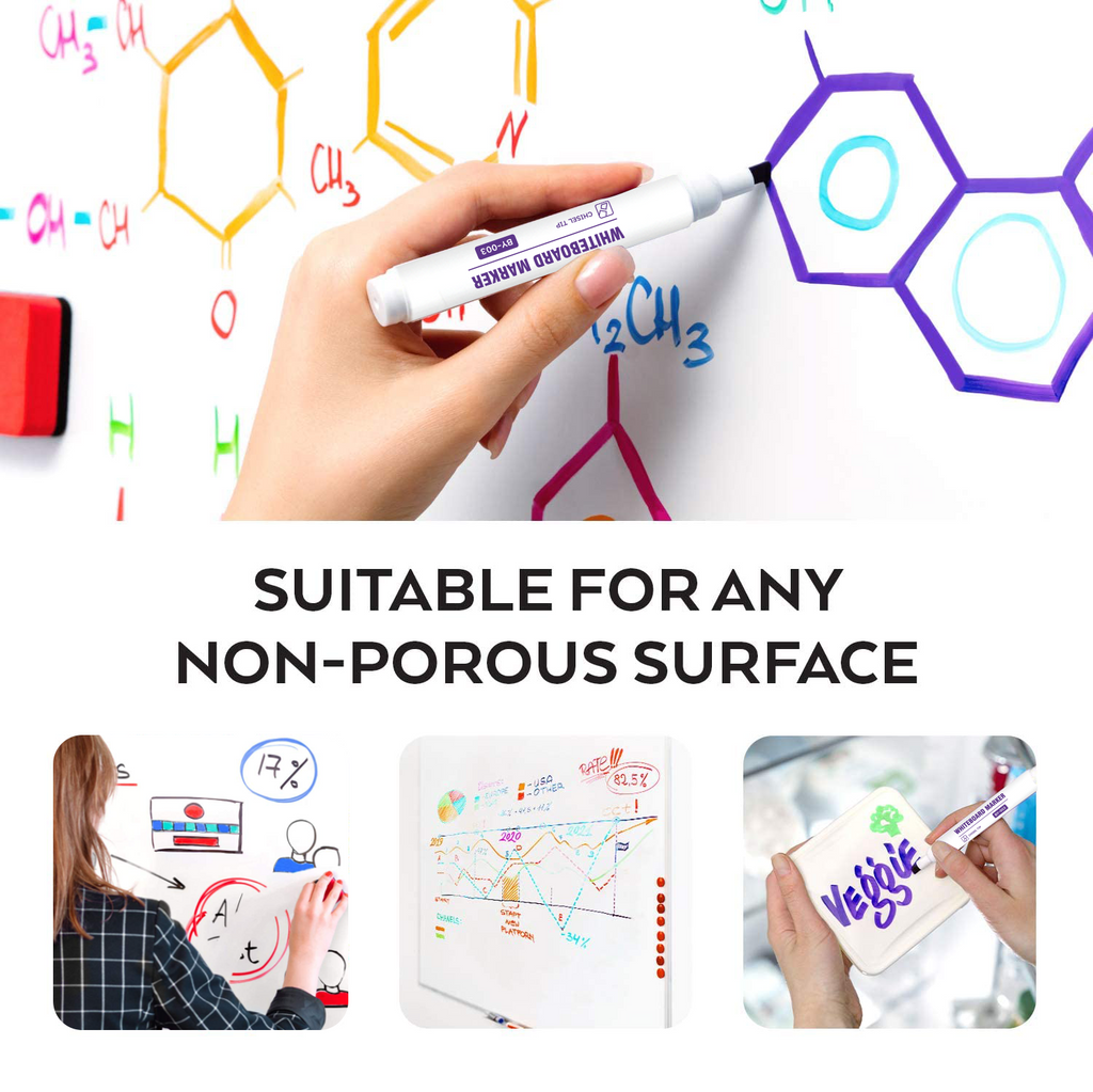 Colorful White Board Markers (Set Of 8)