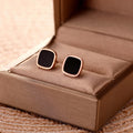 Black Stone Earring