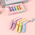 Flower Fragrant Highlighter Pen (Set Of 6)