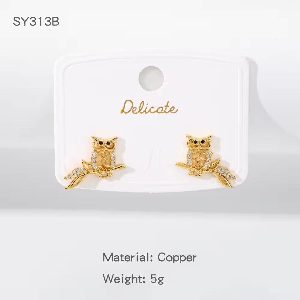 Cute Owl Earring