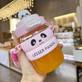 480ml Panda Glass Water Bottle
